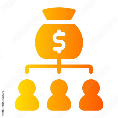 dividends gradient icon