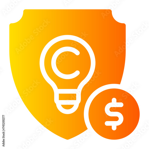 intellectual property gradient icon