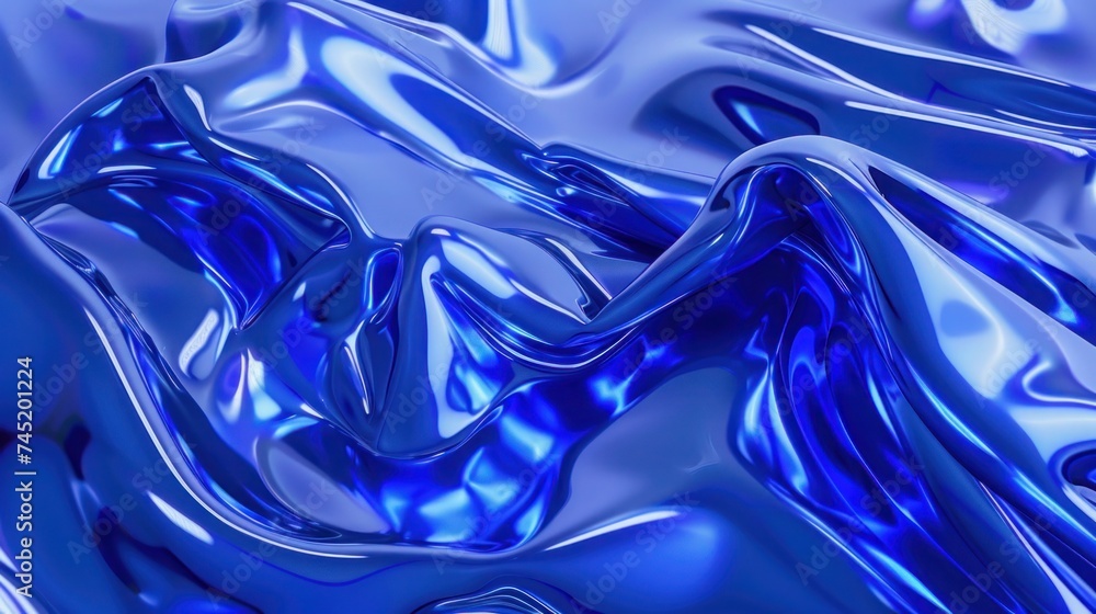 3D abstract background from holograms color Royal Blue, mixing paint shades 3D abstract background from holograms color Royal Blue, mixing paint shades