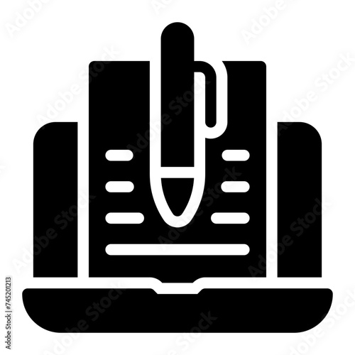 copywriter line icon