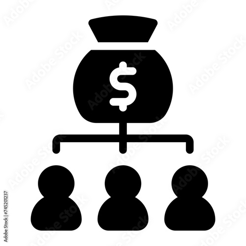 dividends line icon