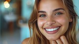 Girl with beautiful teeth