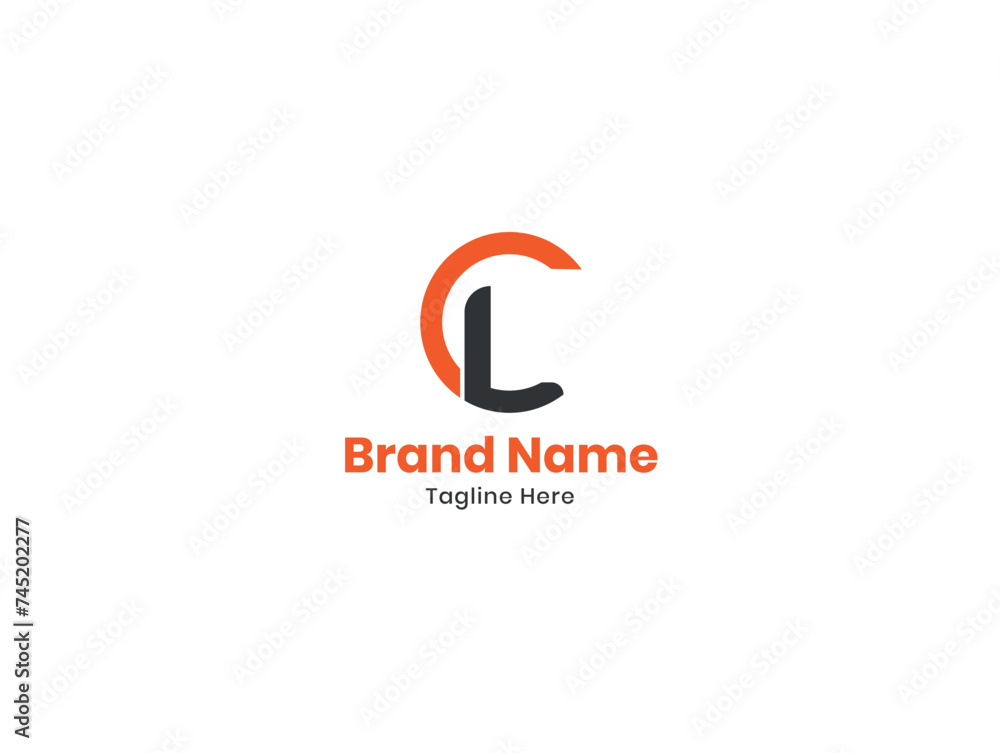 CL logo. CL design. Orange and red LC letter. LC letter logo design. Initial letter CL monogram logo. CL logo. CL design. Orange and red LC letter. LC letter logo design. Initial letter CL monogram logo.