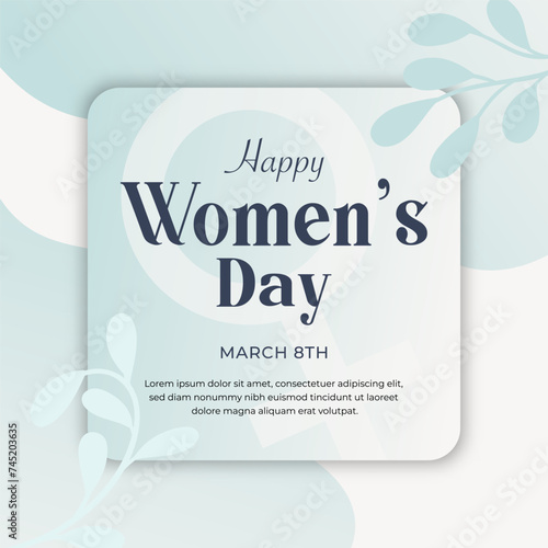 International Women's Day Flat Design vector happy women element vector