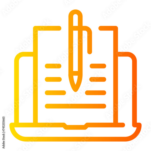 copywriter gradient icon
