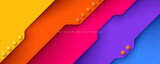 Modern background colorful layers decorative design vector