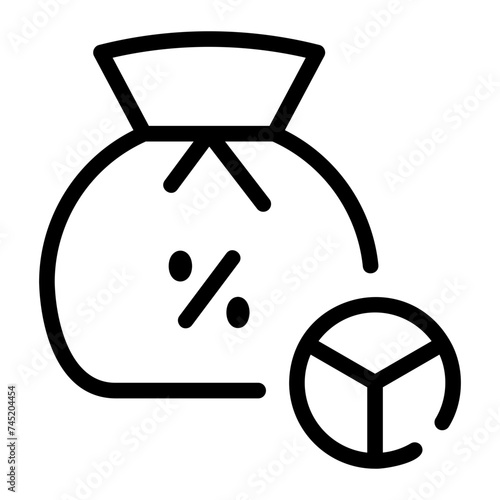 dividend line icon