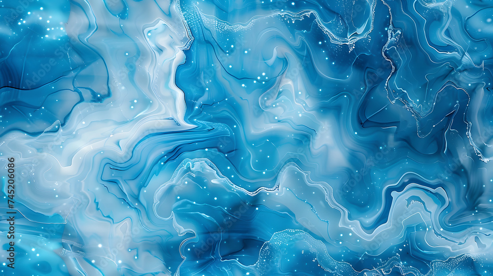 Elegant Blue Marble Swirl Background with Cyan Accents for Luxurious Design Elegant Blue Marble Swirl Background with Cyan Accents for Luxurious Design