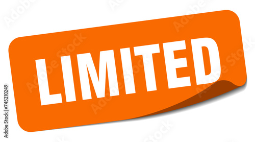 limited sticker. limited label