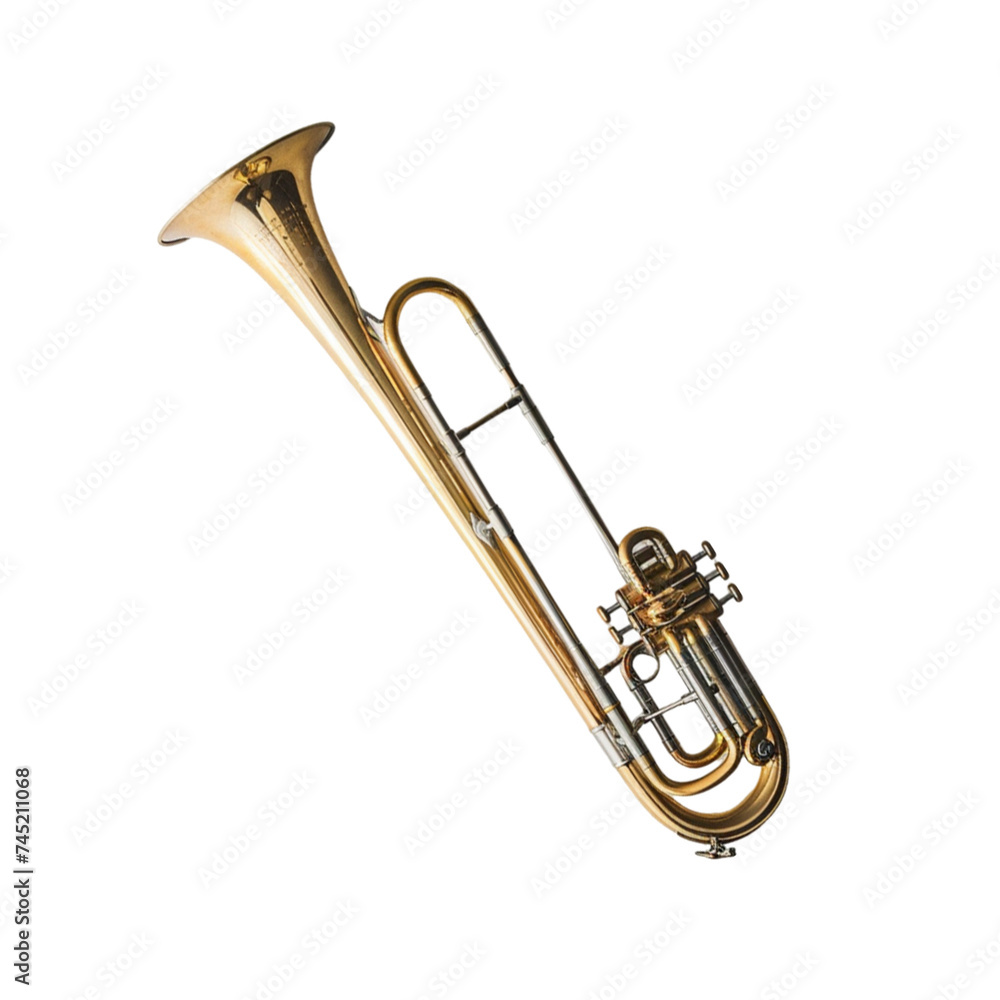 Obraz premium trumpet isolated on transparent background