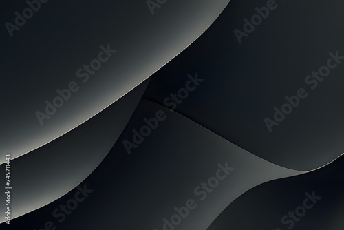 Abstract background with fluid gradient. 3d illustration of design black gray colorful 3d design inspired waves.