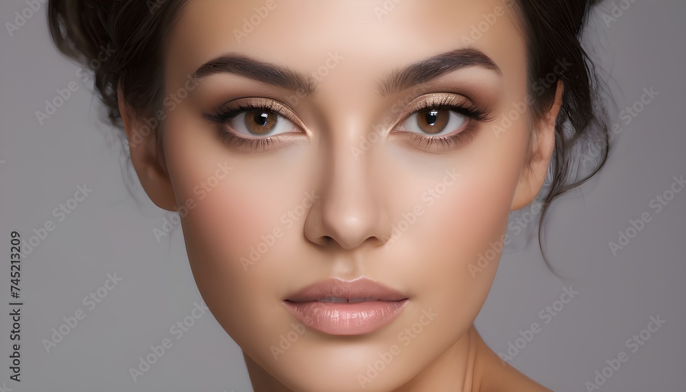 Closeup portrait of a woman Closeup portrait of a woman