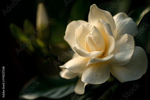 white rose bud