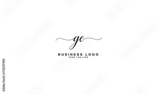 GE  EG  G  E  Abstract Letters Logo monogram