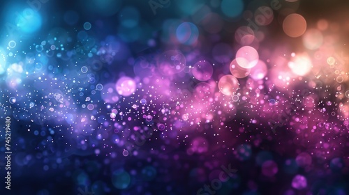Colorful, effect dust purple particles illustration abstract glitter, texture bokeh, glow flare effect Green particles 