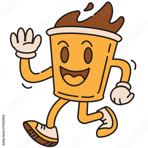 coffee to go  mascot 