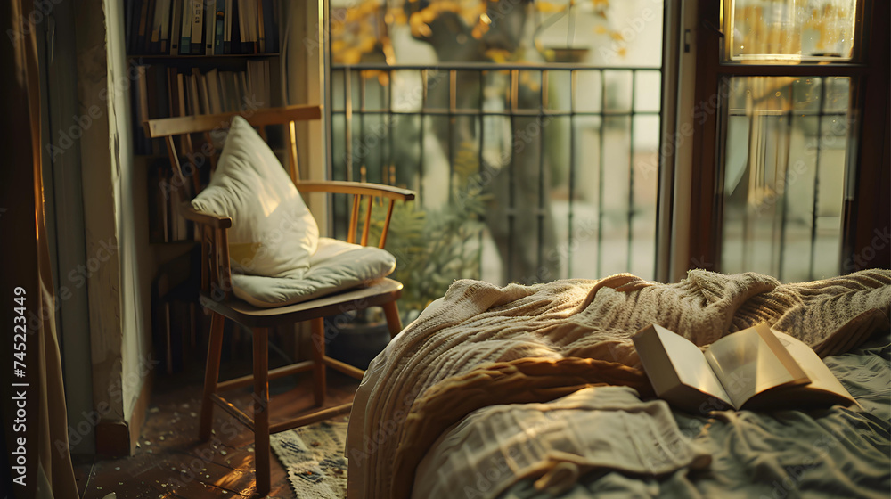Cozy bedroom The morning bedroom feels comfortable. Cozy bedroom The morning bedroom feels comfortable.