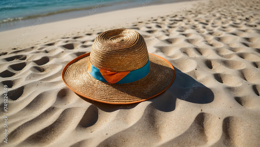 Letni Kapelusz Zapraszający na Plażę