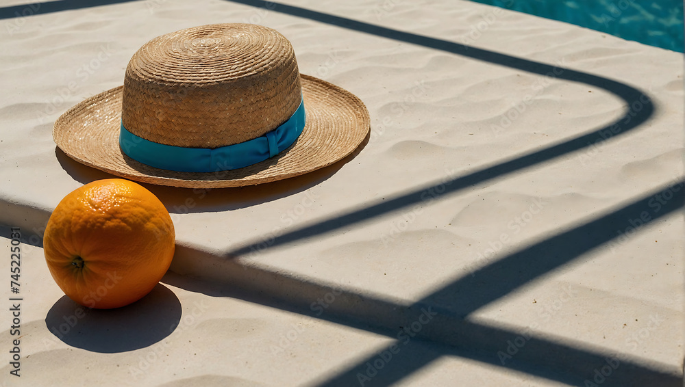 Letni Kapelusz Zapraszający na Plażę