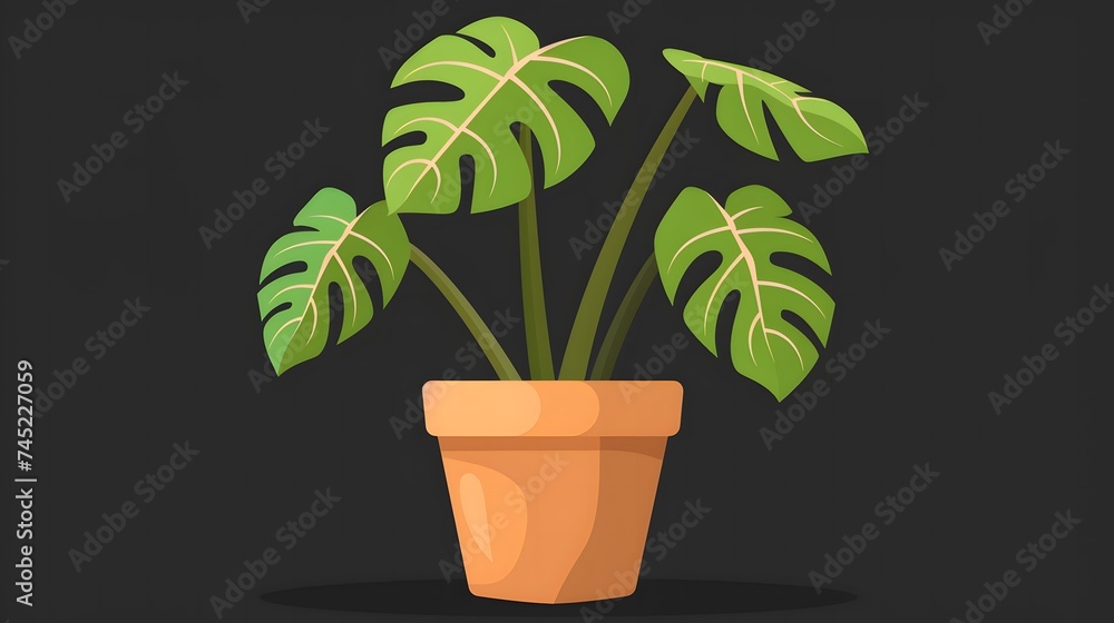 a pictogram of a philodendrum indoor plant
a pictogram of a philodendrum indoor plant