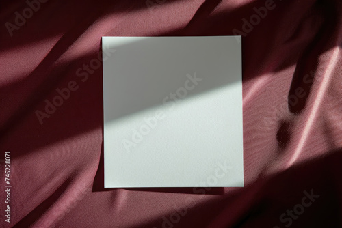 White Paper on Red Background