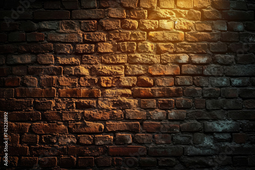 Illuminated Brick Wall