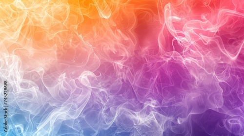 Captivating Texture of Swirling Colors and Ethereal Mist