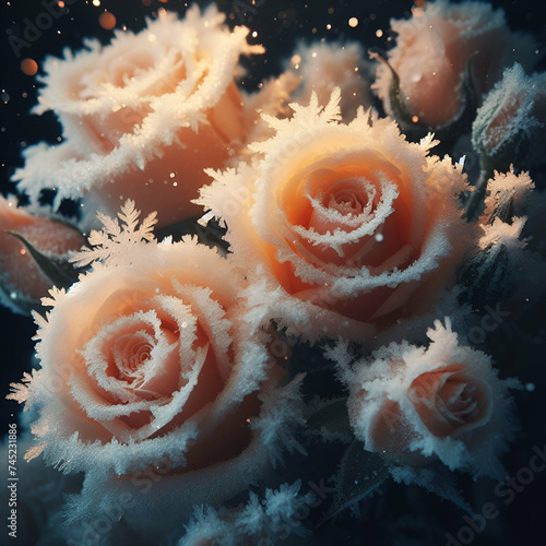 rose in snow  © Ayesha