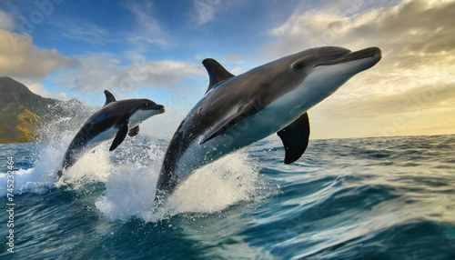 saut d'un dauphin © David Bleja