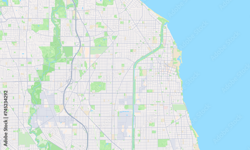 Evanston Illinois Map, Detailed Map of Evanston Illinois