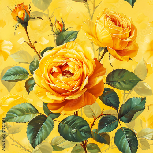 yellow roses  rose flower ai generated