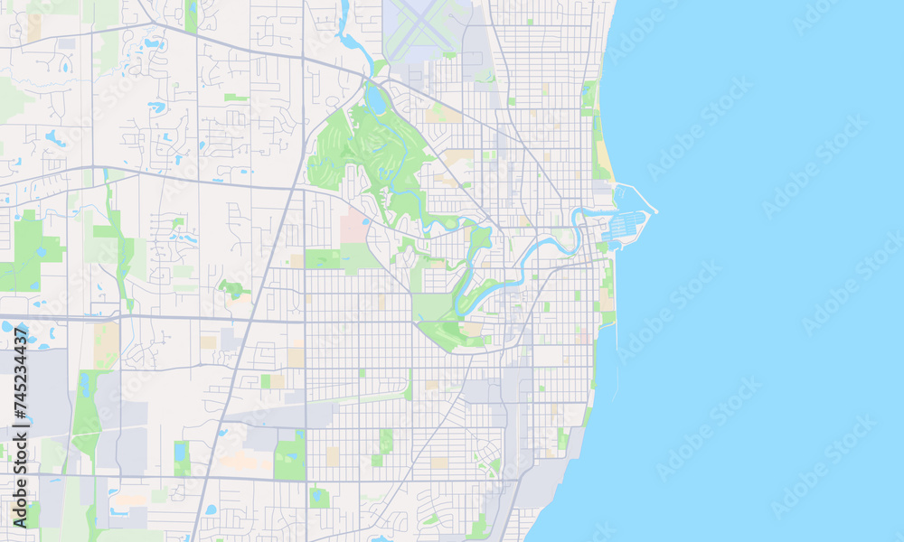 Racine Wisconsin Map, Detailed Map of Racine Wisconsin