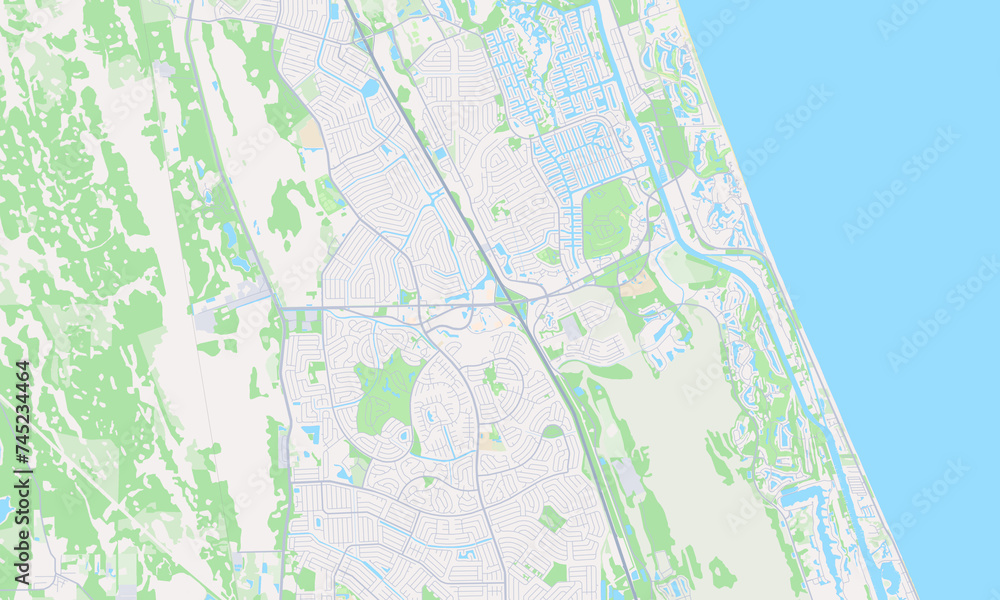 Palm Coast Florida Map, Detailed Map of Palm Coast Florida