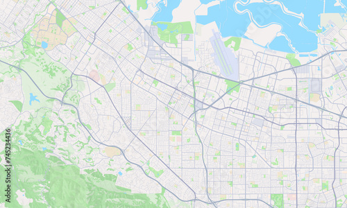 Mountain View California Map, Detailed Map of Mountain View California