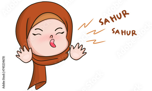 girl hijab sahor