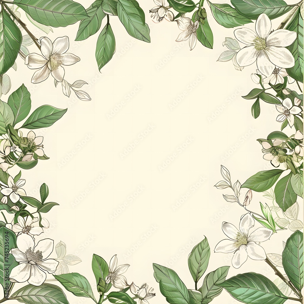 Delicate Floral Nature Frames Delicate Floral Nature Frames