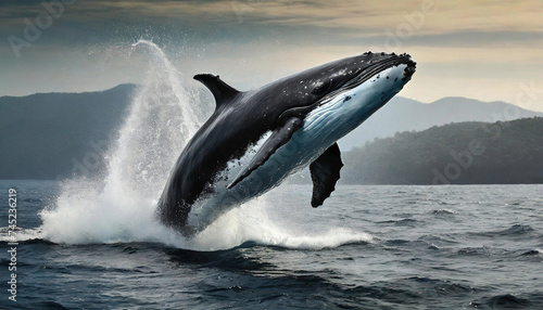 Saut d'une baleine © David Bleja