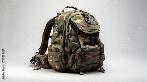 Soldier Backpack Isolated