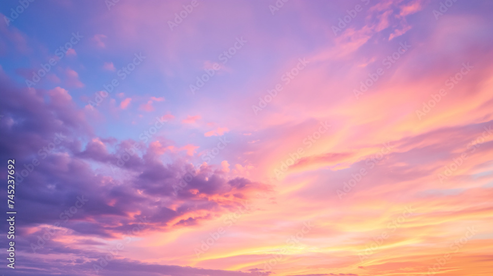 magic sunset sky background