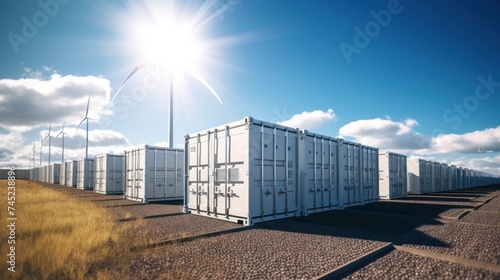 modern battery energy storage system,battery container units with solar and turbine farm