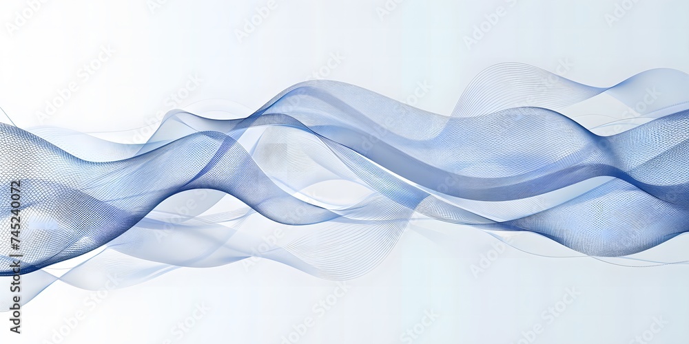 Fototapeta premium blue Wave Art background