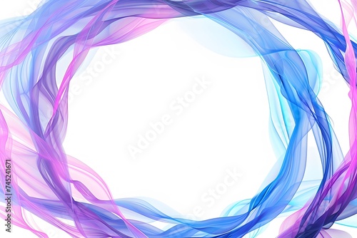 Blue circular Abstract Art