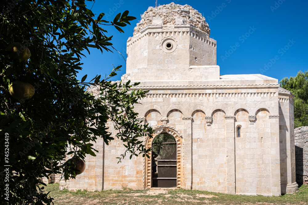 Church of San Felice in the archaeological area of Balsignano, town of Modugno, province of Bari, Puglia region, southern Italy - 10th and 11th century