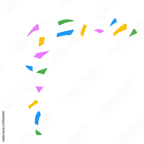 confetti party corner decoration