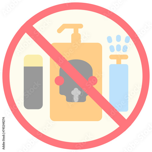 pesticide-free flat style icons