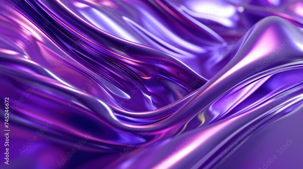 Fototapeta premium Abstract background with lines and waves pink blue color theme