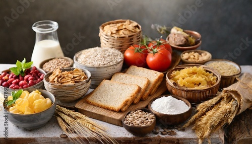 Selection of gluten-free foods