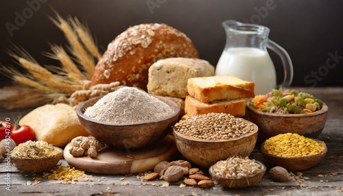 Selection of gluten-free foods