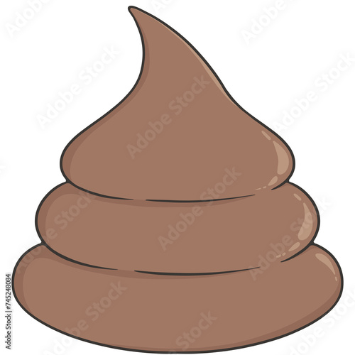 Foto poo cartoon illustration