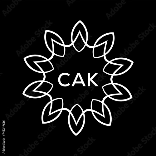 CAK Letter logo design template vector. CAK Business abstract connection vector logo. CAK icon circle logotype.
